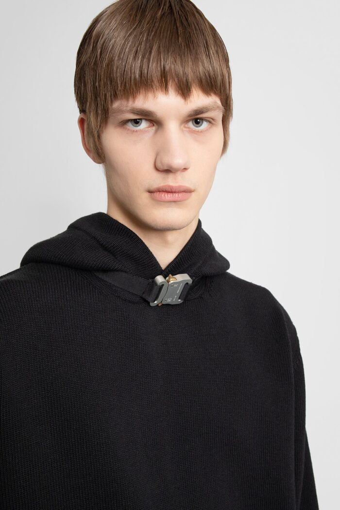1017 alyx 9sm buckle collar knit hoodie 1017 ALYX 9SM Buckle Collar Knit Hoodie