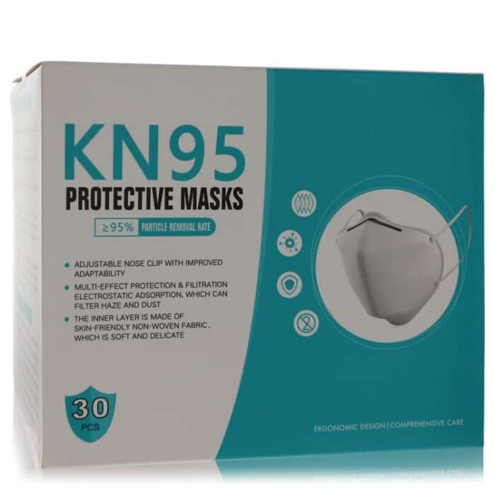 Kn95 Mask By Kn95 - Thirty (30) KN95 Masks, Adjustable Nose Clip, Soft Non-woven Fabric, FDA And CE Approved (Unisex) 1 Size