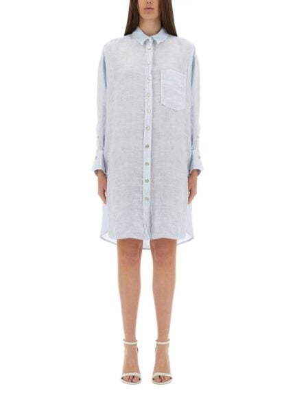 120% LINO CHEMISIER DRESS