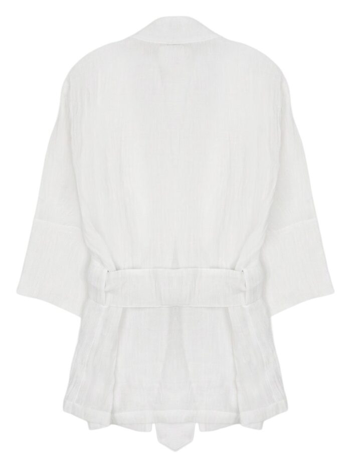 120% LINO GIACCA KIMONO IN LINO