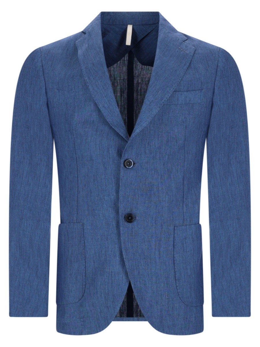 120% LINO GIACCA MONOPETTO IN LINO