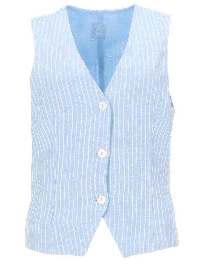 120% lino gilet a righe 120% LINO GILET A RIGHE