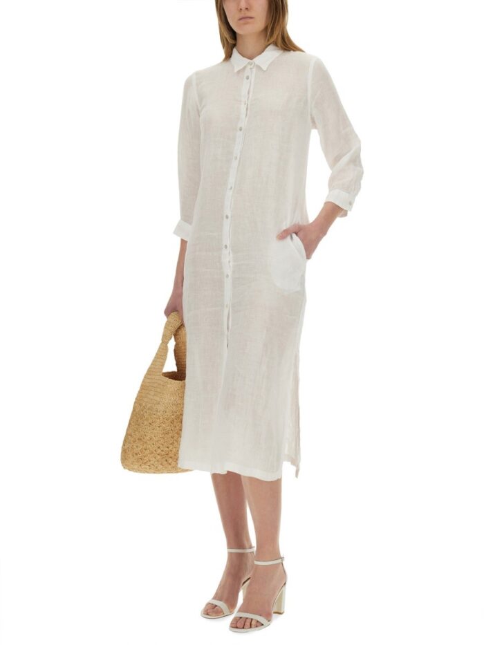 120% LINO LINEN SHIRT DRESS