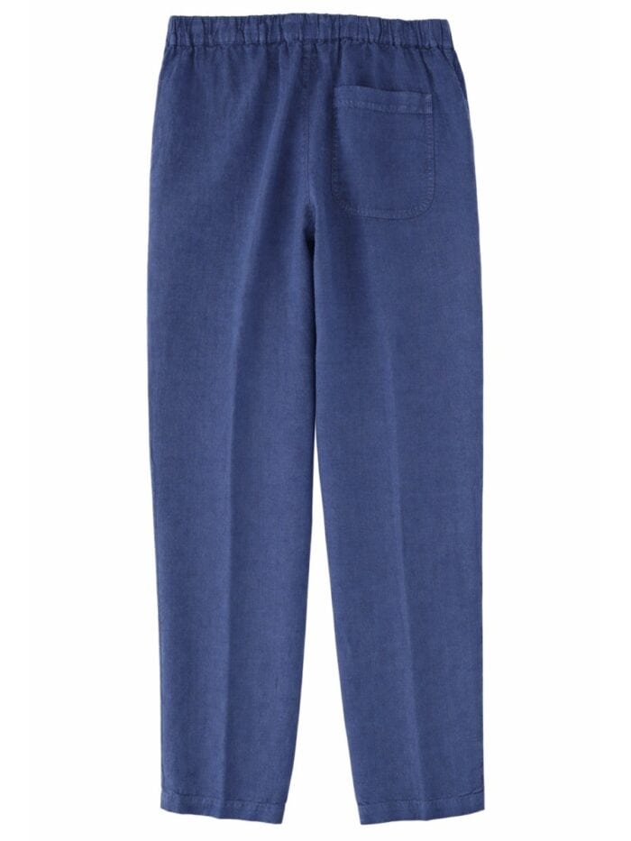 120% LINO PANTALONE IN LINO CON COULISSE