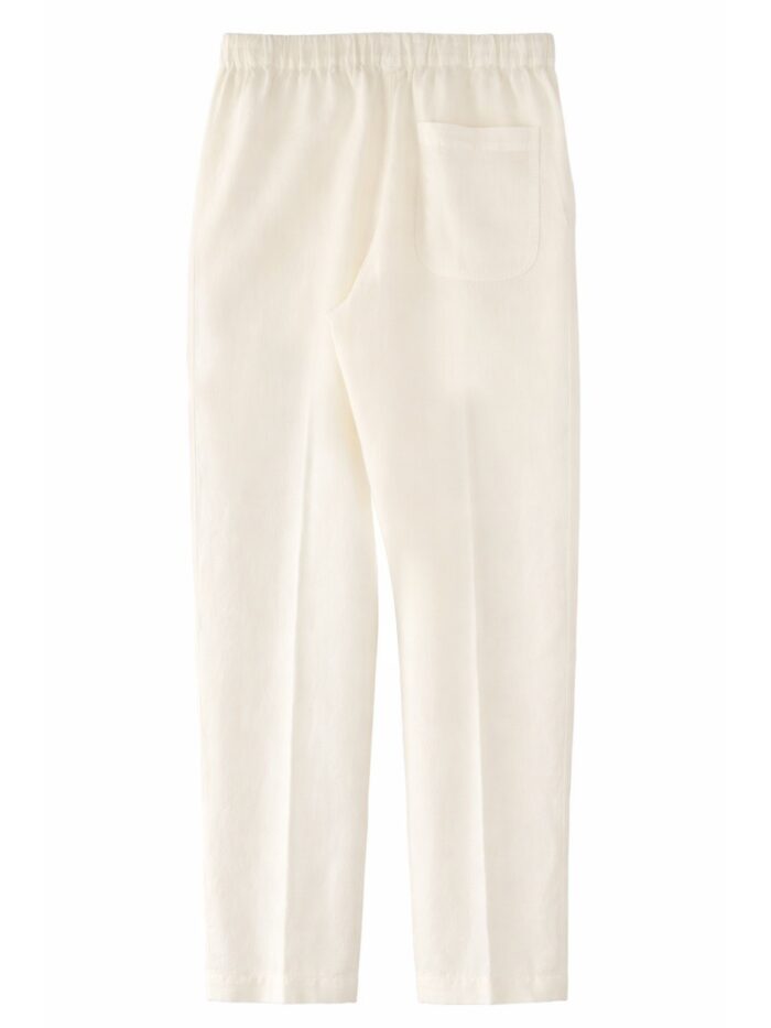 120% LINO PANTALONE IN LINO CON COULISSE