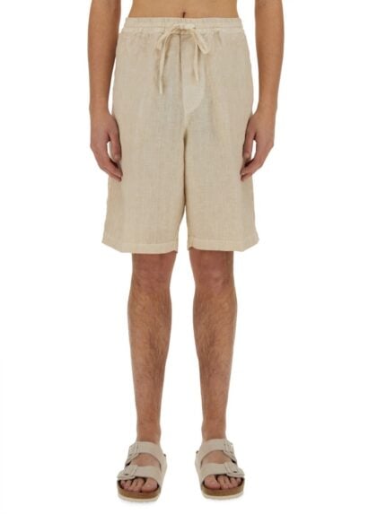 120% LINO SHORTS WITH DRAWSTRING