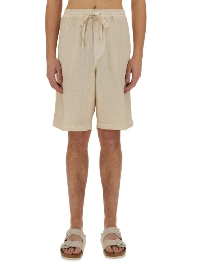 120% LINO SHORTS WITH DRAWSTRING