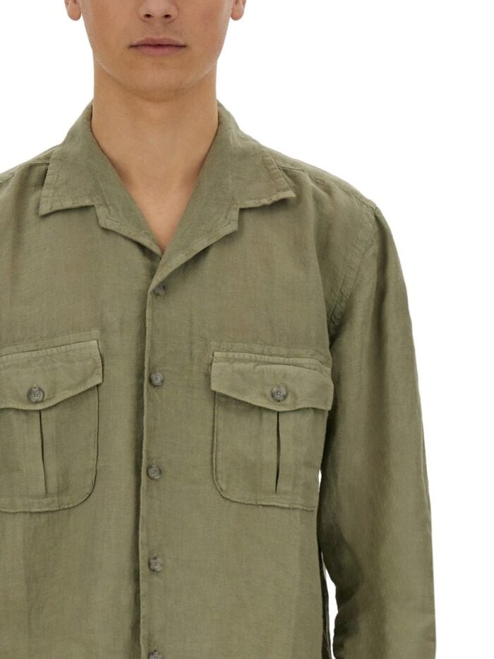 120% LINO SLIM FIT SHIRT