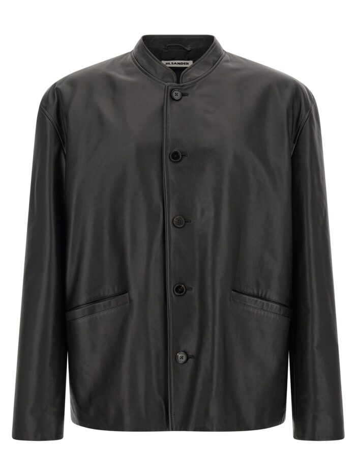 jil sander '145' leather jacket JIL SANDER '145' Leather Jacket
