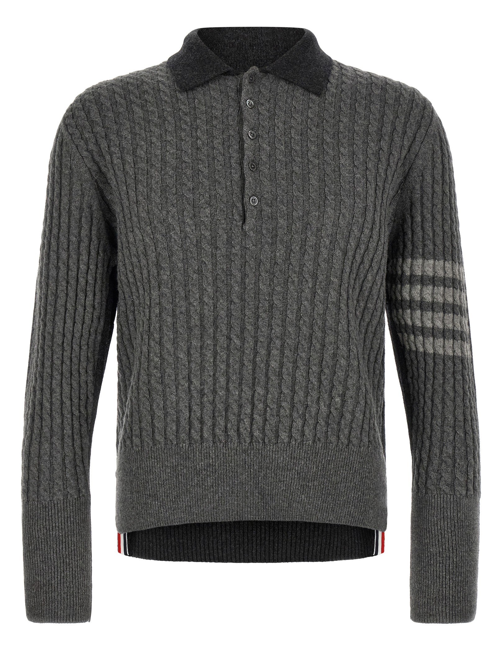 THOM BROWNE 2-in-1 Trompe L'oeil Polo Shirt