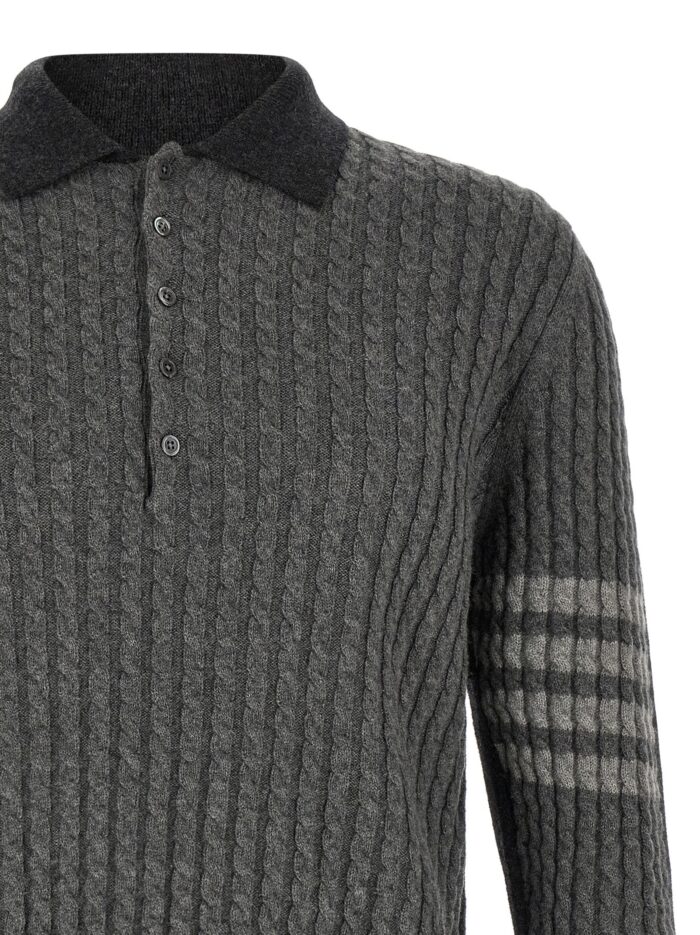 THOM BROWNE 2-in-1 Trompe L'oeil Polo Shirt