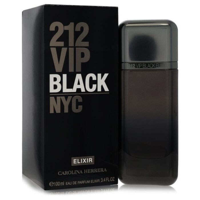 212 VIP Black Elixir By Carolina Herrera - Eau De Parfum Spray 3.4 Oz - Image 1