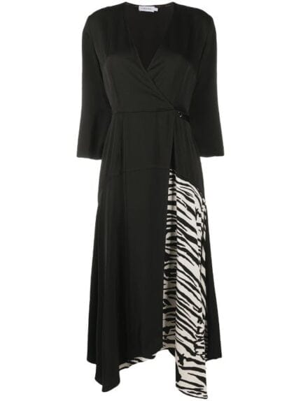 3/4 SLV WRAP DRESS