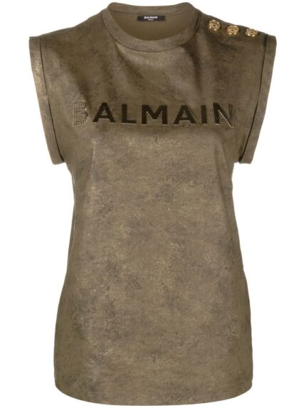 3 Btn Balmain Textured Top