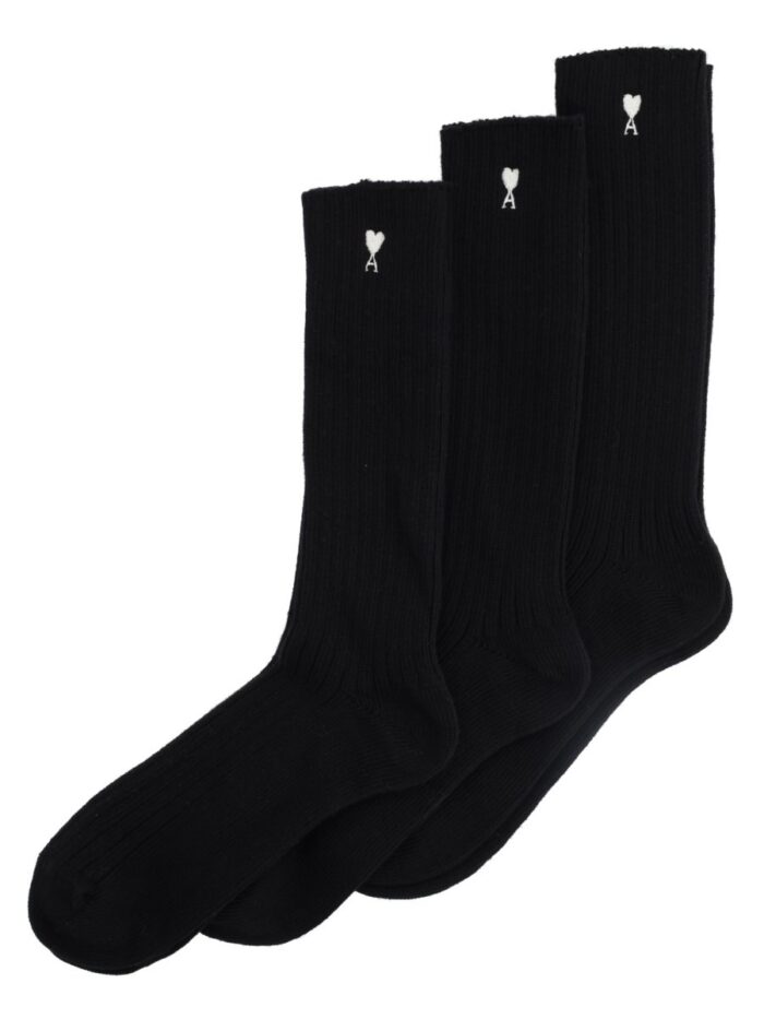 AMI PARIS 3-PACK CALZINI "AMI DE COEUR"