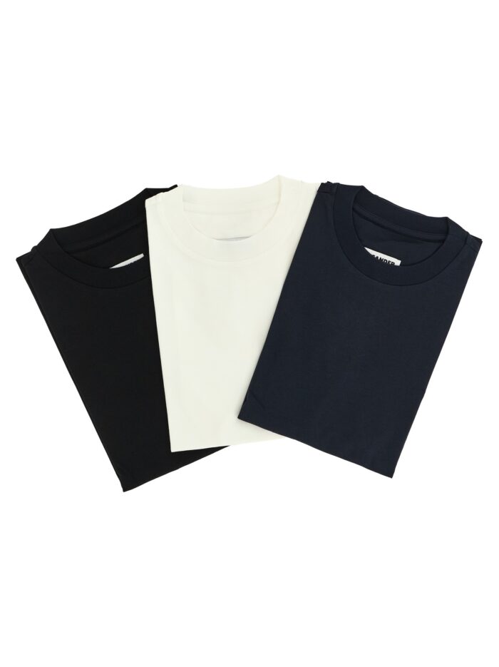 jil sander 3 pack logo embroidery t shirt JIL SANDER 3-pack Logo Embroidery T-shirt