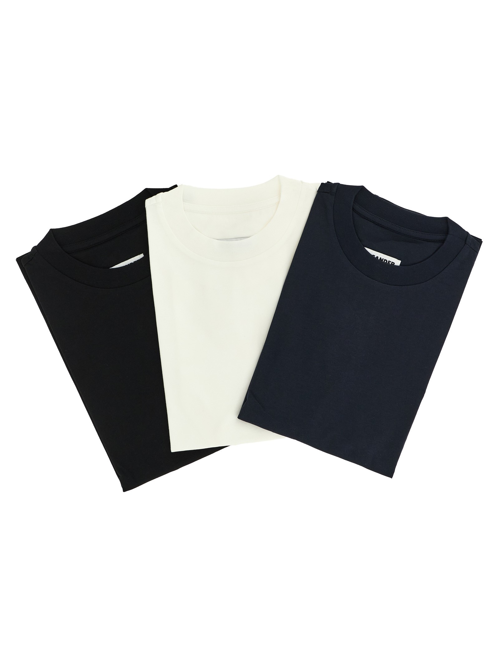 JIL SANDER 3-pack Logo Embroidery T-shirt