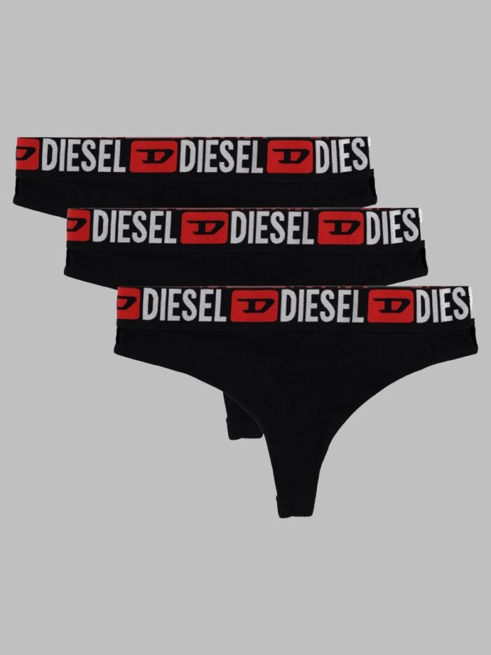 Diesel 3-Pack Perizoma Con Logo