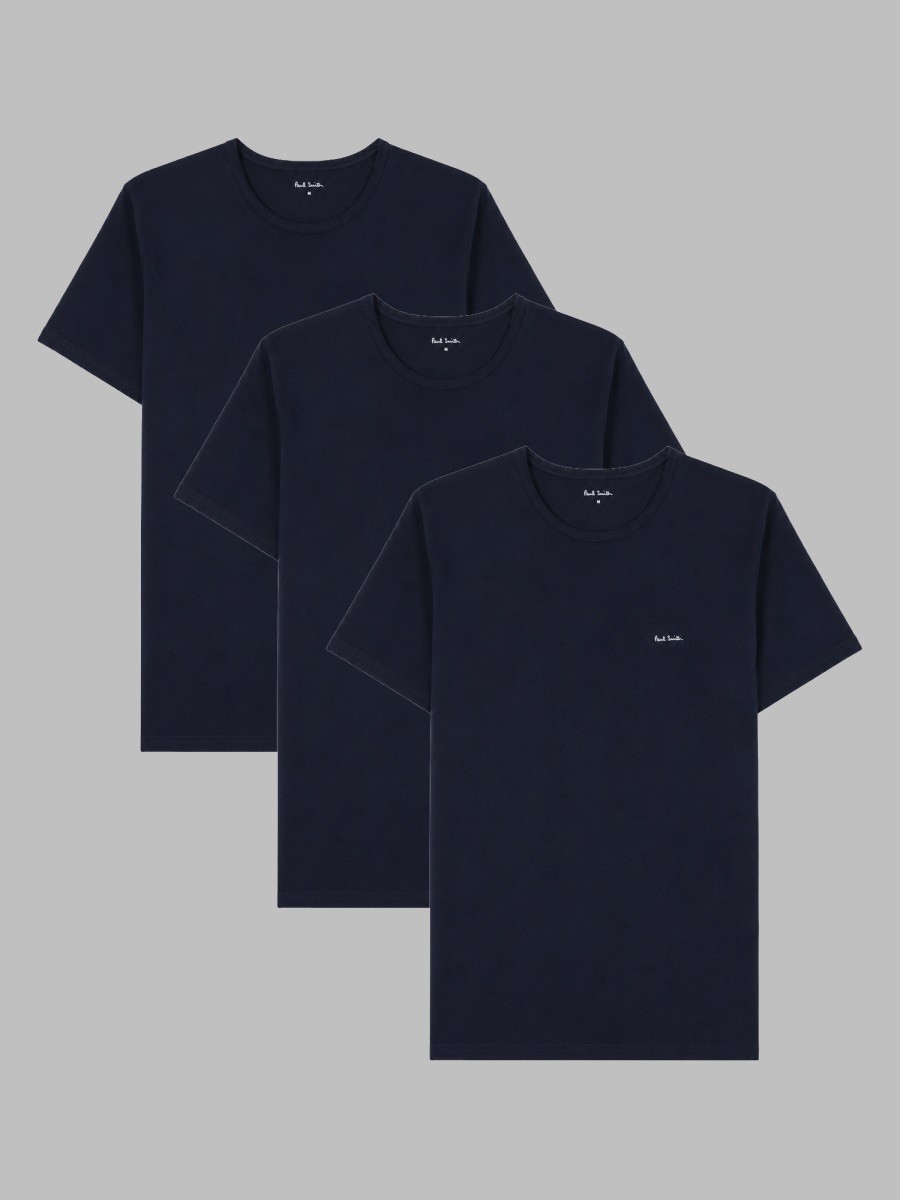 PAUL SMITH 3-PACK T-SHIRT INTIME IN COTONE