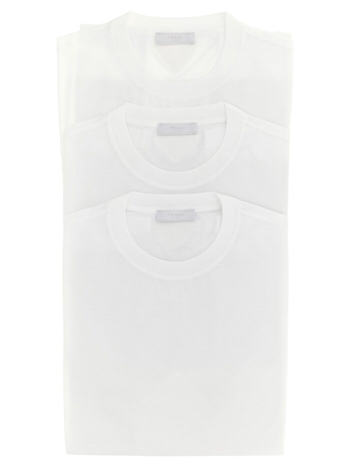 PRADA 3-pack Triangle Logo T-shirt