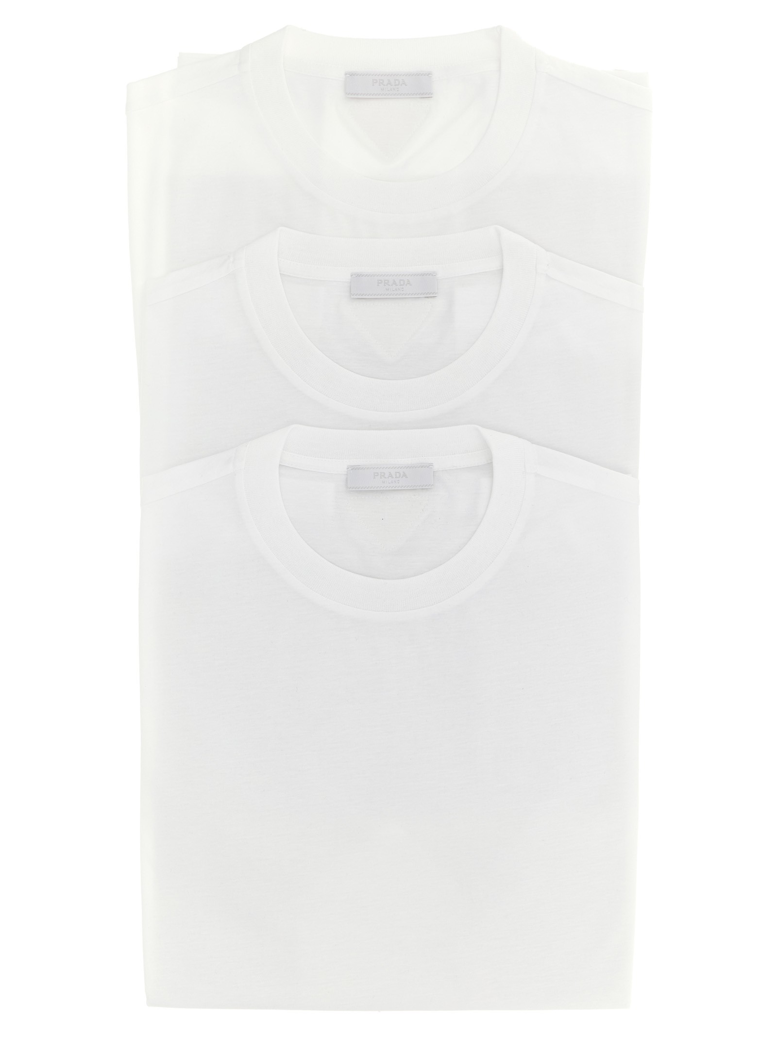 PRADA 3-pack Triangle Logo T-shirt