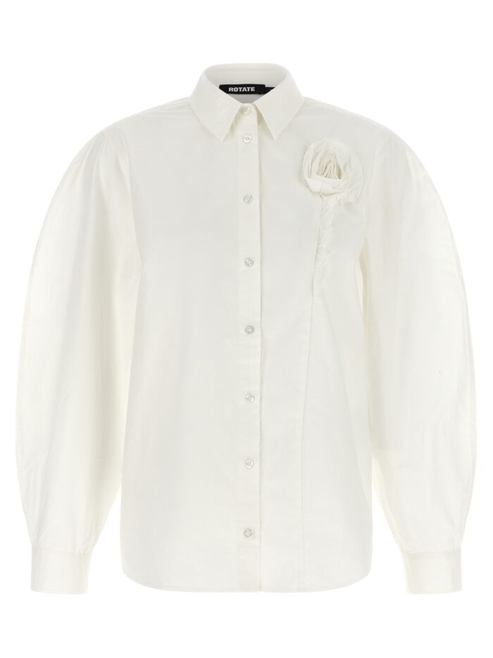 rotate birger christensen 3d floral detail shirt ROTATE BIRGER CHRISTENSEN 3D Floral Detail Shirt