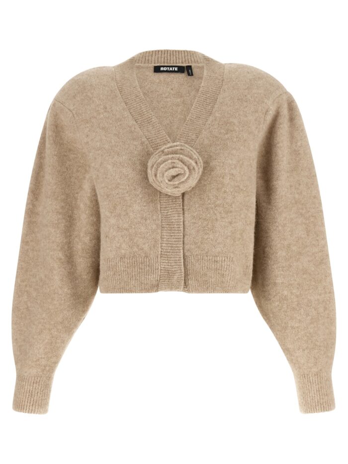 rotate birger christensen 3d flower knit cardigan ROTATE BIRGER CHRISTENSEN 3D Flower Knit Cardigan