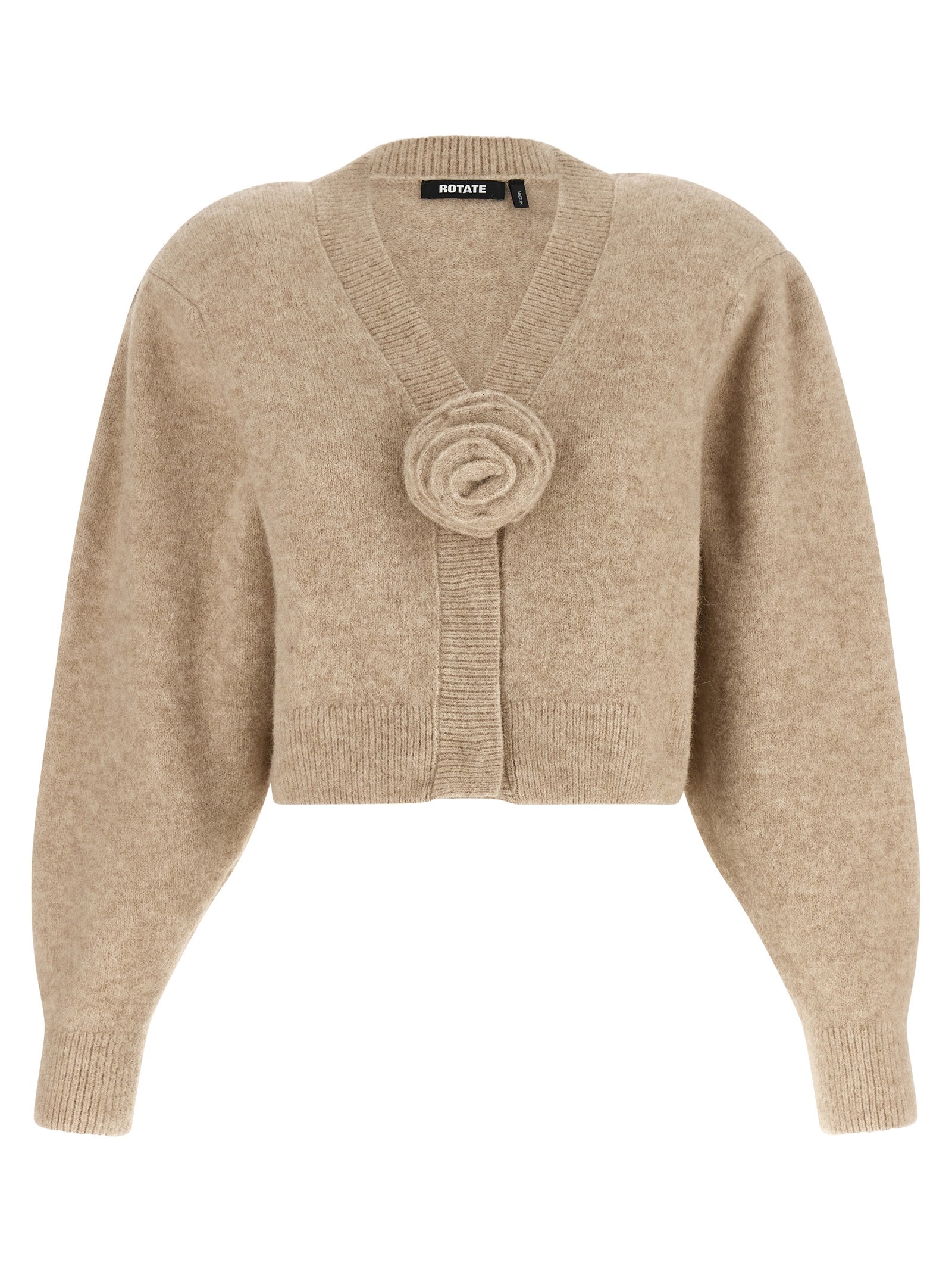 ROTATE BIRGER CHRISTENSEN 3D Flower Knit Cardigan