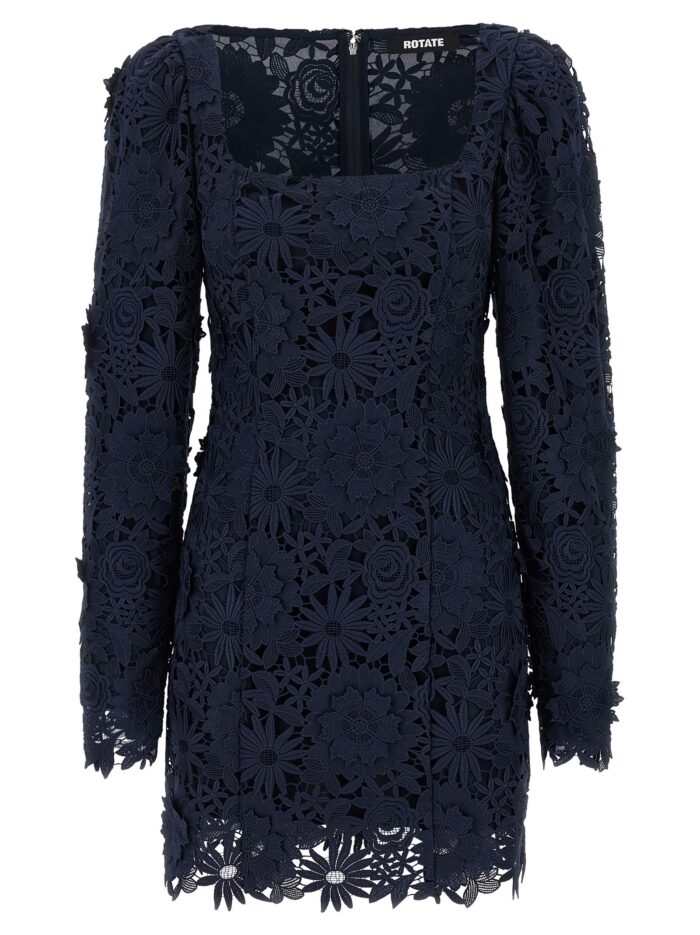 rotate birger christensen '3d lace ls mini' dress ROTATE BIRGER CHRISTENSEN '3D Lace Ls Mini' Dress