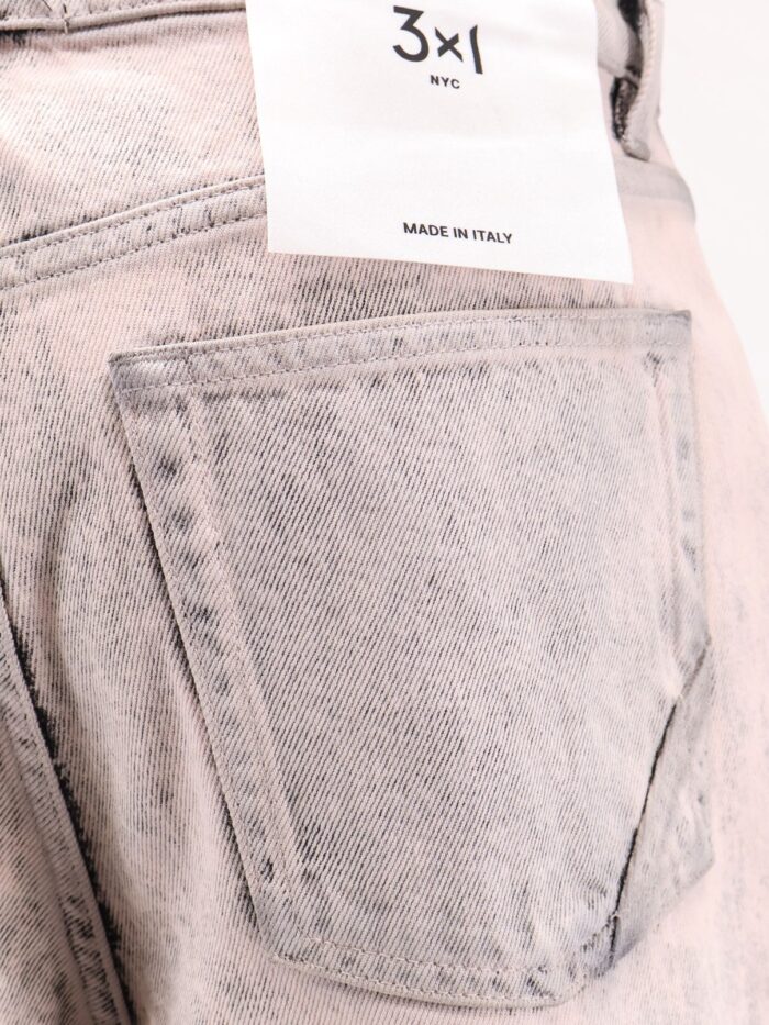 3X1 Denim Jeans With Bleached Pattern
