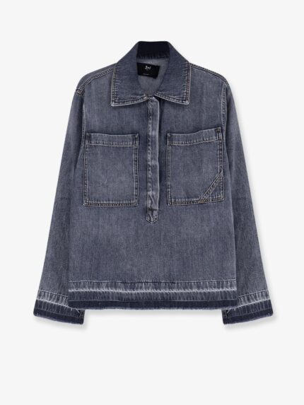 3X1 Denim Shirt With Frayed Edges