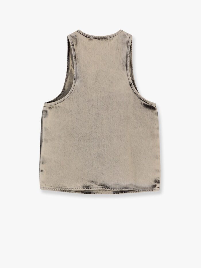 3X1 Moon Stone-washed Denim Tank Top