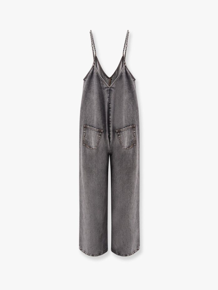 3X1 Taty Romper Grey Denim Jumpsuit. The Real Jean