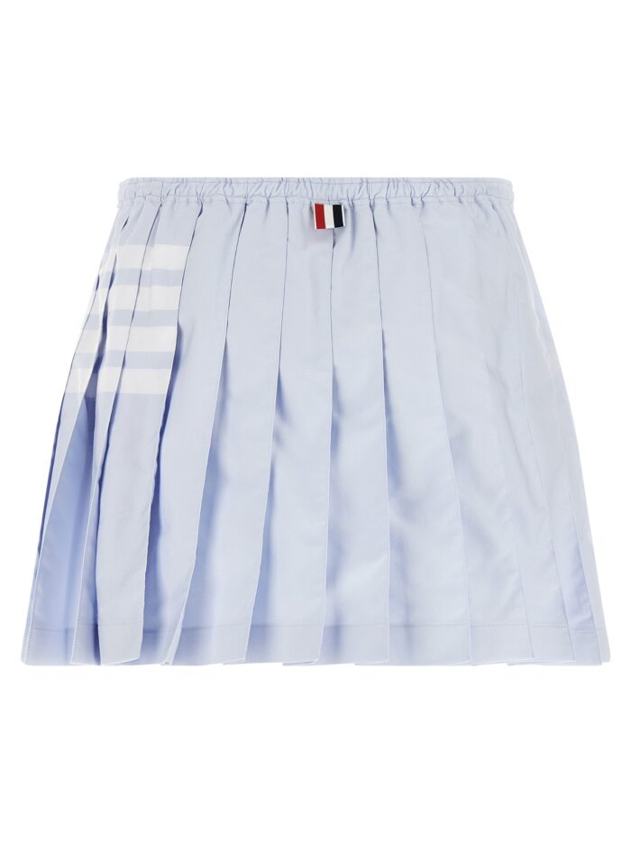 THOM BROWNE '4-Bar' Oxford Pleated Skirt