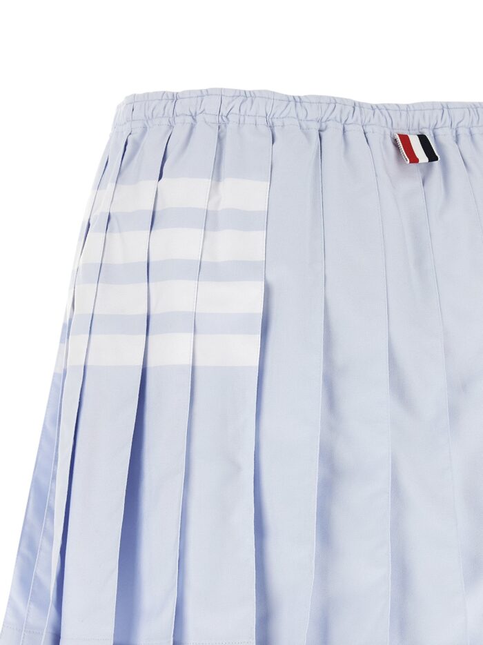 THOM BROWNE '4-Bar' Oxford Pleated Skirt