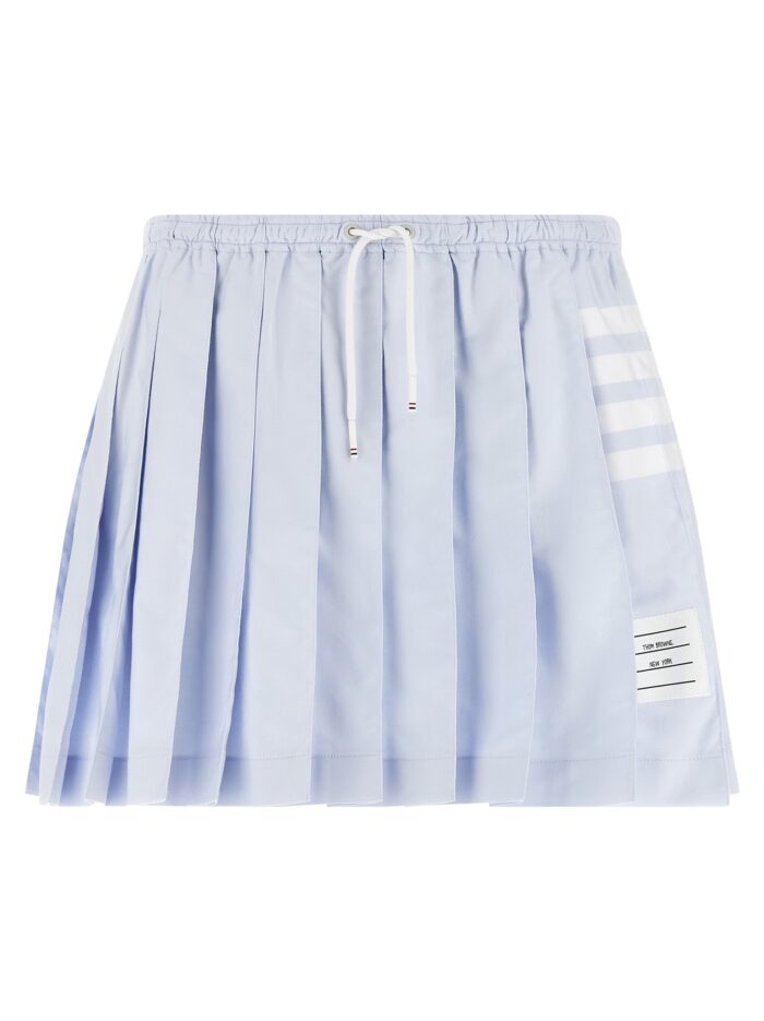 thom browne '4 bar' oxford pleated skirt THOM BROWNE '4-Bar' Oxford Pleated Skirt