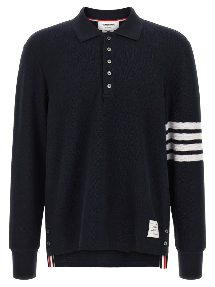 thom browne '4 bar' polo shirt THOM BROWNE '4 Bar' Polo Shirt