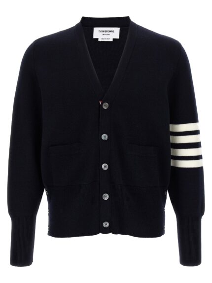 THOM BROWNE '4-Bar' Wool Cardigan