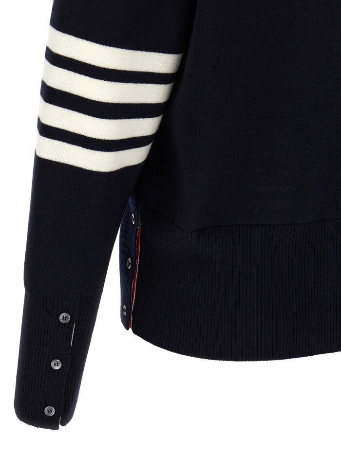 THOM BROWNE '4-Bar' Wool Cardigan