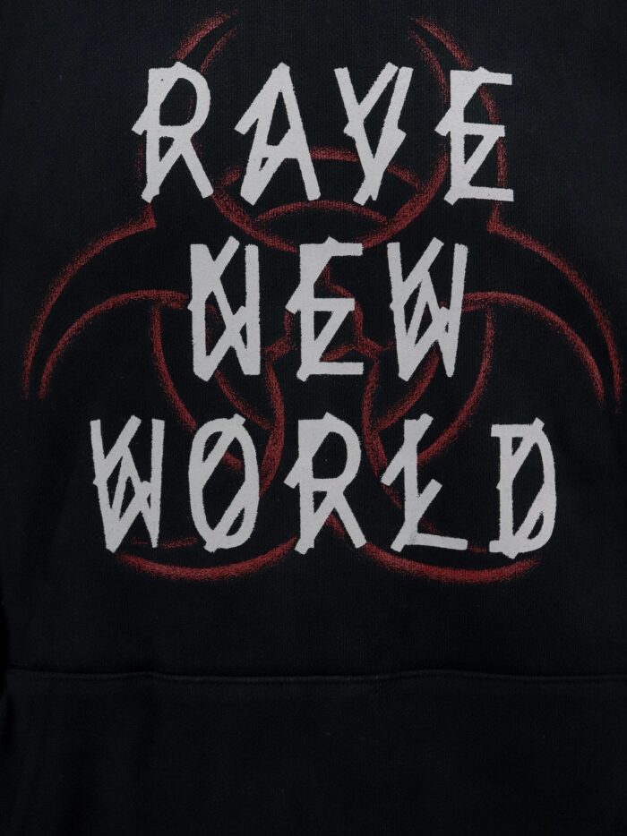 44 LABEL GROUP Cotton Sweatshirt With Frontal And Back Logo Print