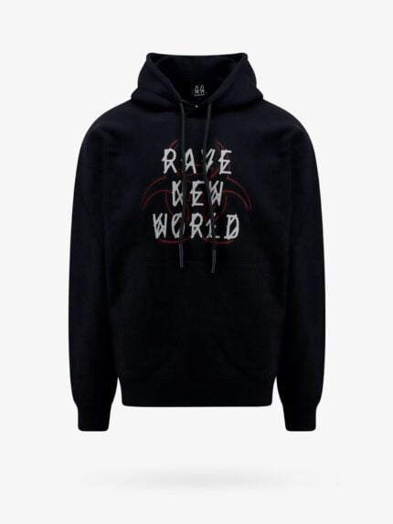 44 LABEL GROUP Cotton Sweatshirt With Frontal And Back Logo Print