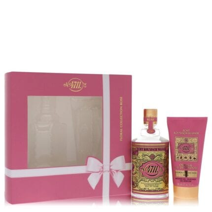 4711 Floral Collection Rose By 4711 - Gift Set -- 3.4 Oz Eau De Cologne Spray + 1.7 Oz Shower Gel