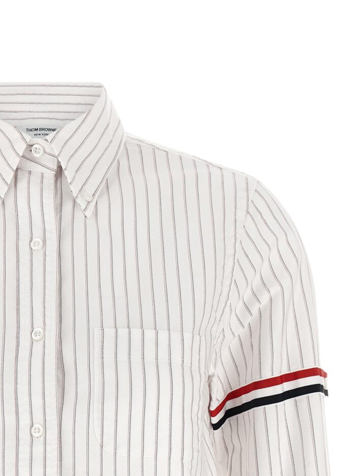 THOM BROWNE '4BAR' Cropped Shirt