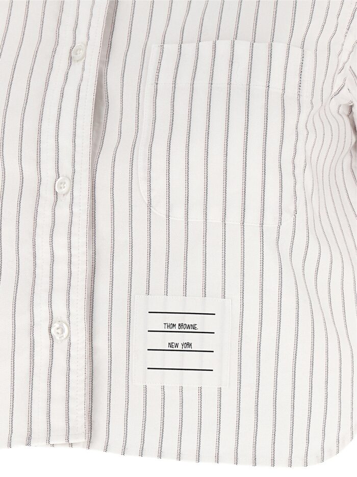 THOM BROWNE '4BAR' Cropped Shirt