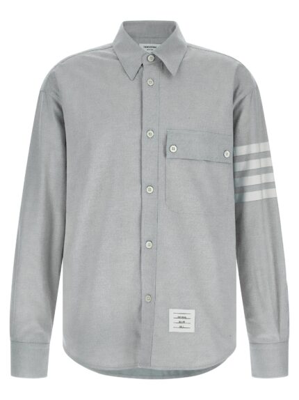 THOM BROWNE '4BAR' Flannel Shirt