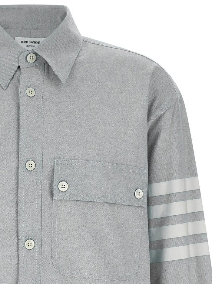 THOM BROWNE '4BAR' Flannel Shirt