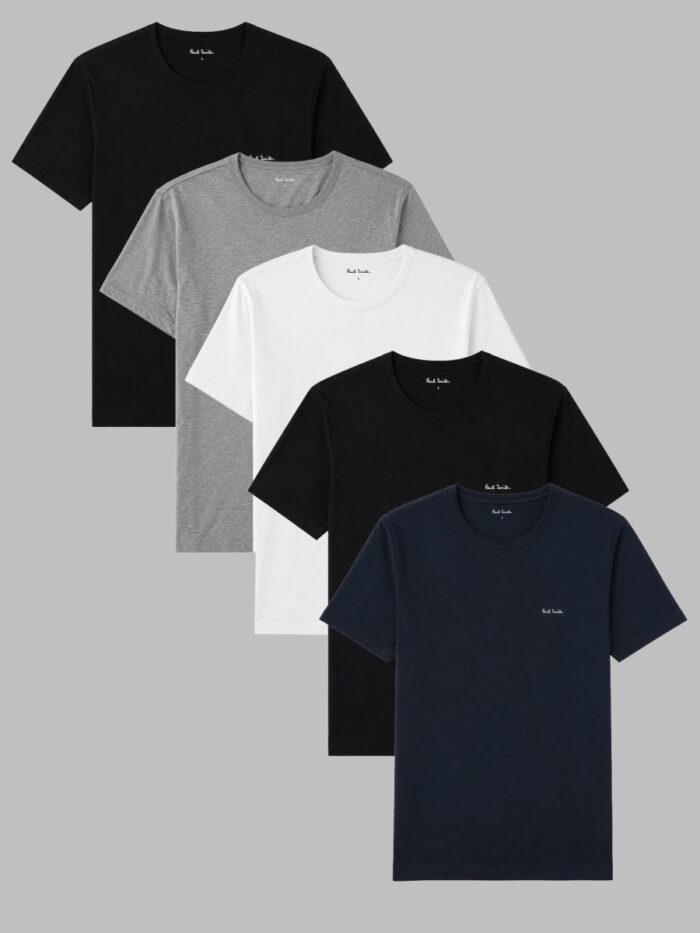 PAUL SMITH 5-Pack T-Shirt In Cotone