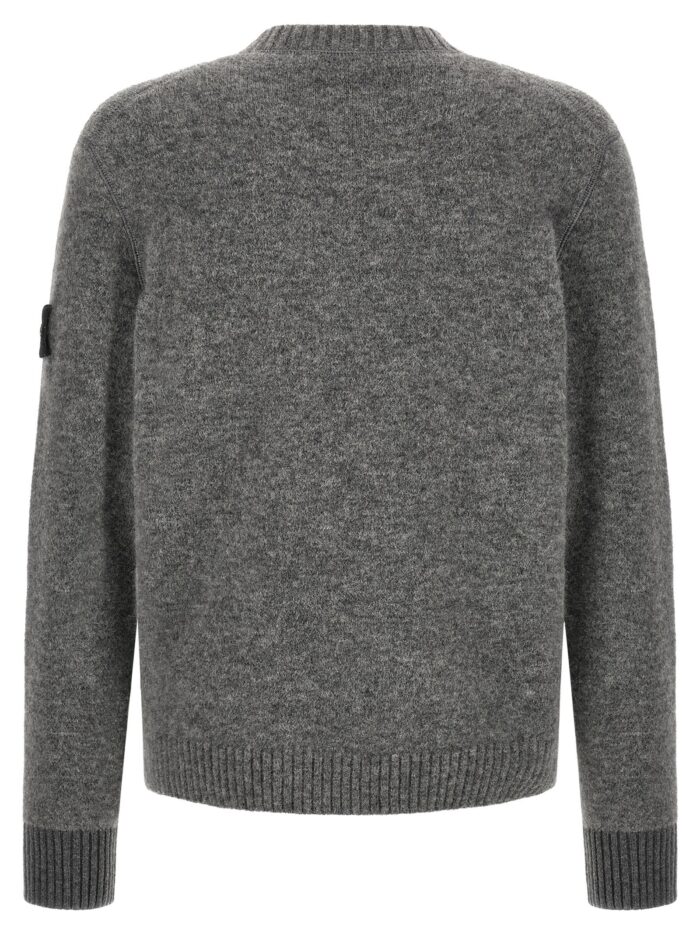 Stone Island '5100050' Crew Neck Sweater With Logo Badge