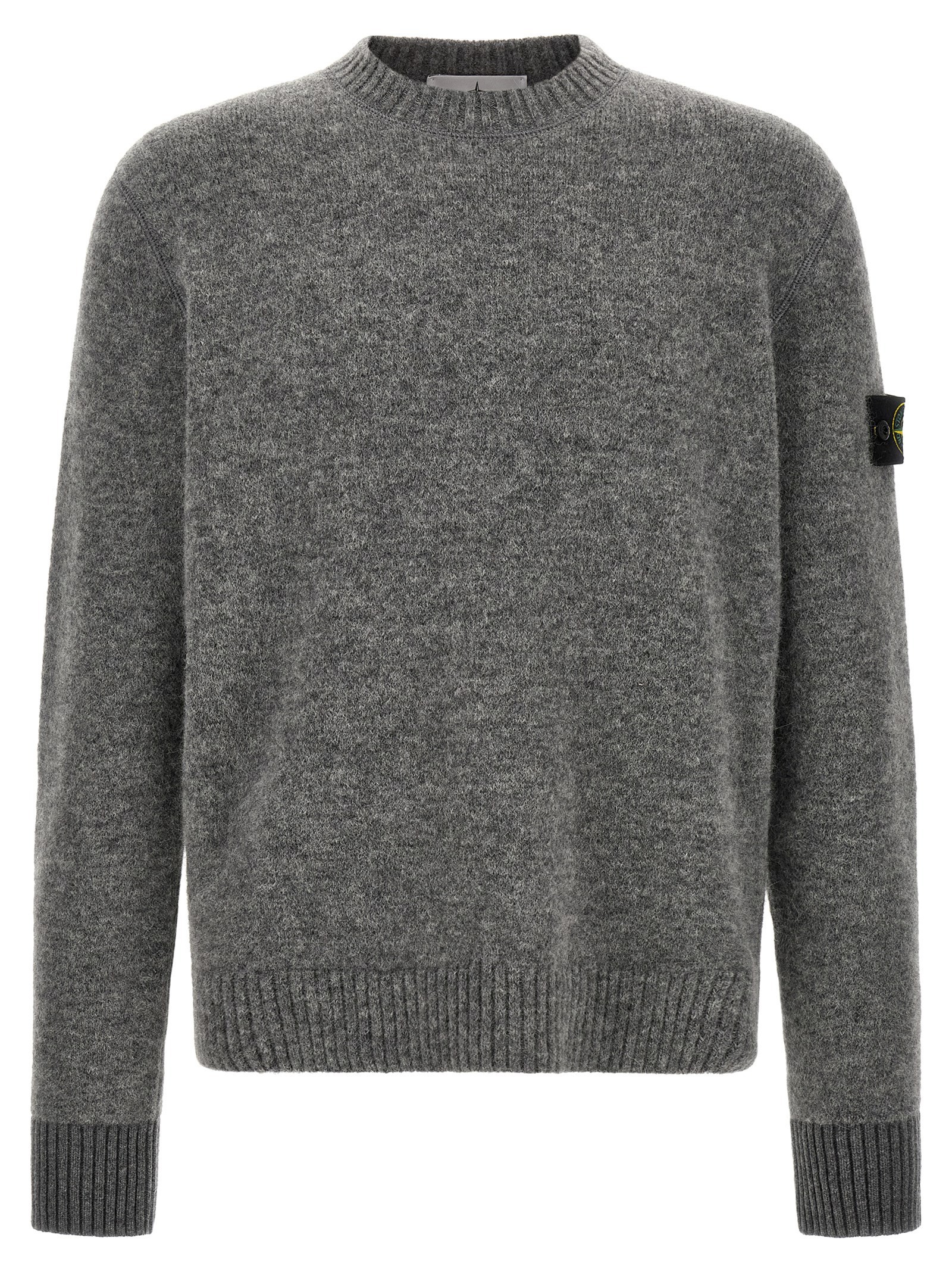 Stone Island '5100050' Crew Neck Sweater With Logo Badge