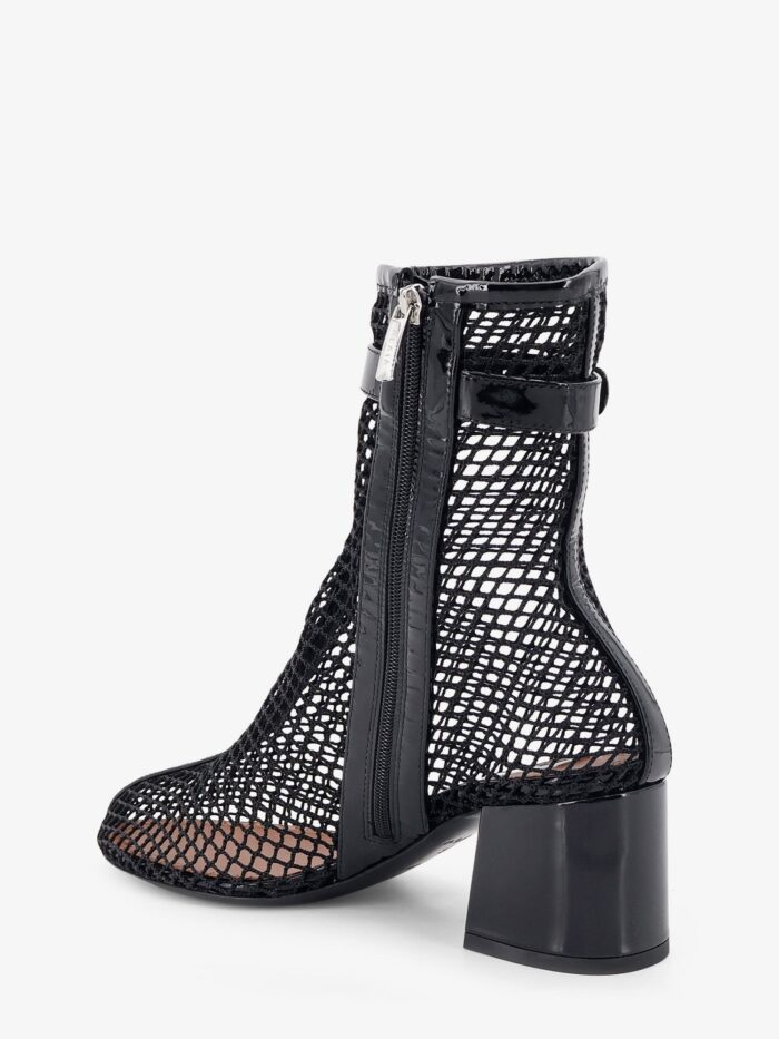 ALAIA 55 Mesh And Patent Leather Boots